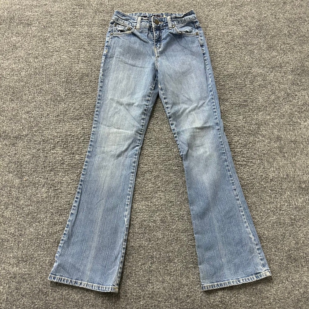 Ruff Hewn Jeans Womens Size 4 Blue Bootcut Stretch Medium Wash Denim Casual